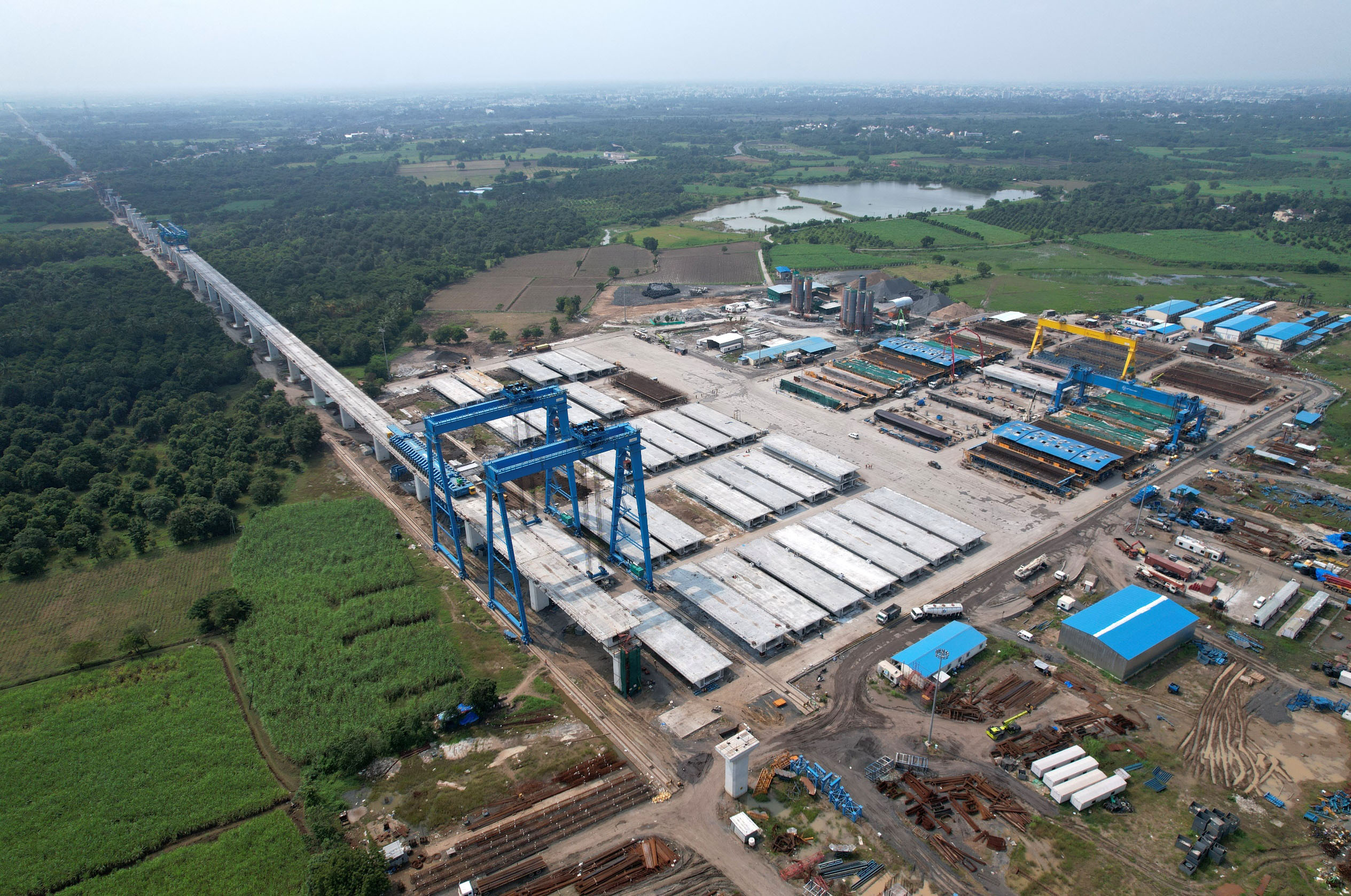 Pier Work in Progress at Valsad District, October 2022